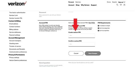 can you reset verizon pin online